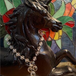 Antique Crystal Pool Of Light Inspired Necklace